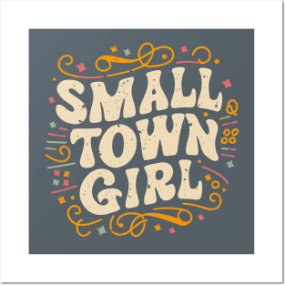 Small Town Girl, Cute Retro Vintage Posters and Art